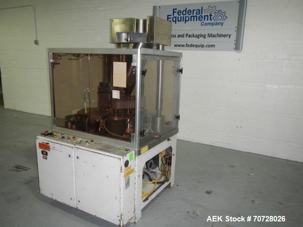 Used Bosch encapsulator, model GKF1500, presently set up with size 0 change parts, serial# 640253, 1982.