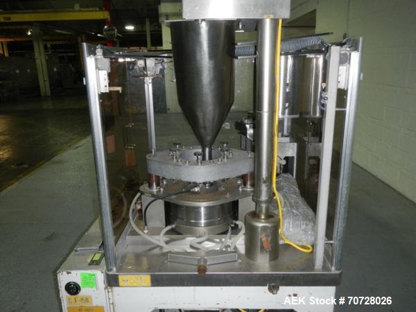 Used Bosch encapsulator, model GKF1500, presently set up with size 0 change parts, serial# 640253, 1982.