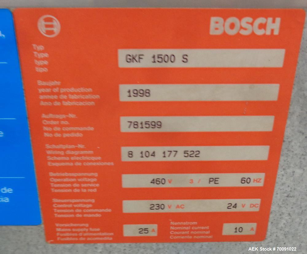Used Bosch Automatic Stainless Steel Capsule Filler