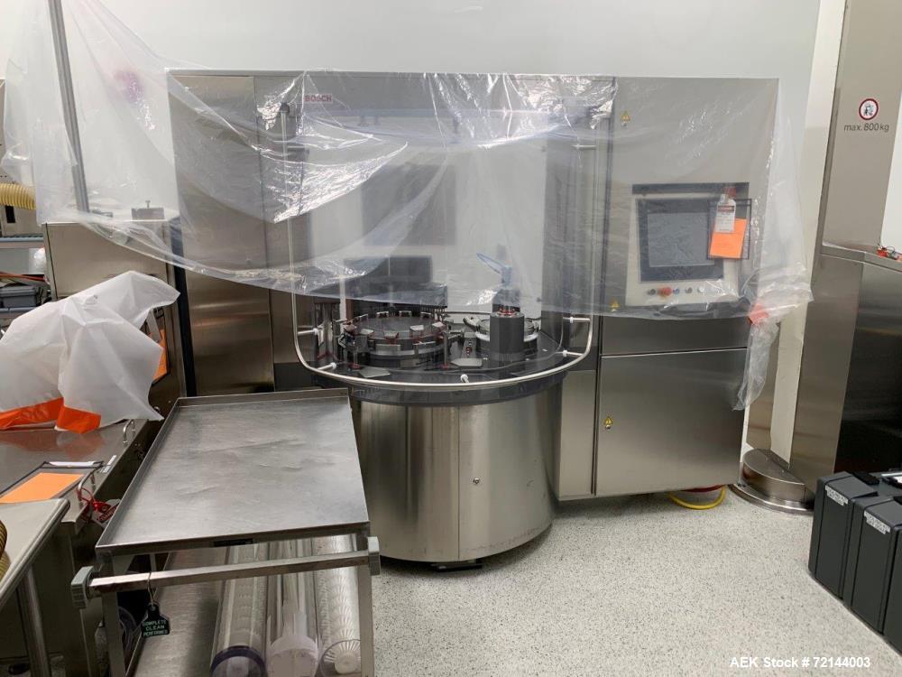 Used- Bosch GKF 2500 Capsule Filler with Integrated KKE 2500 Checkweigher (sold only as a system). Last running powders. A b...