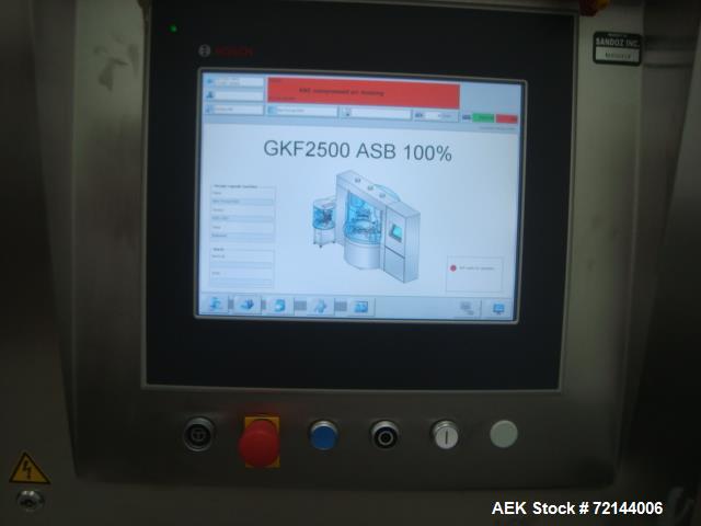 Used- Bosch GKF 2500 ASB 100% ASB/IPK Capsule Filling Machine