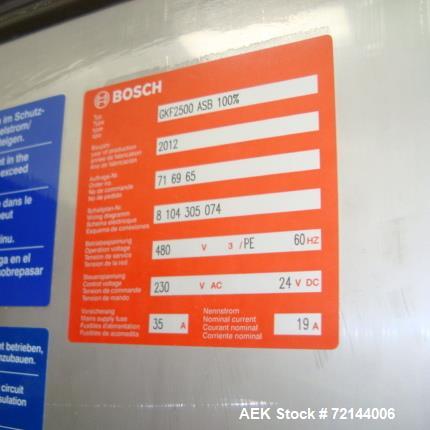 Used Bosch GKF 2500 ASB 100% ASB/IPK Capsule Filling Machine