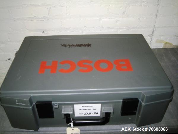 Used Bosch GKF 400 capsule filler change parts, size DB-AA