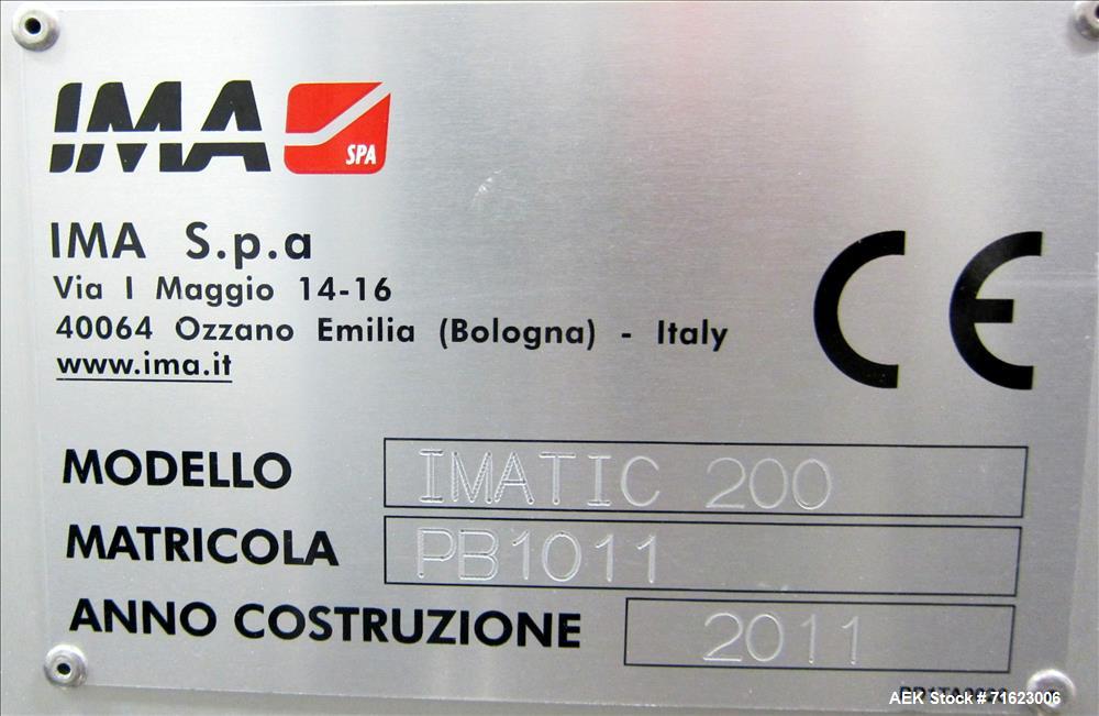 Used IMA Imatic 200 capsule filler