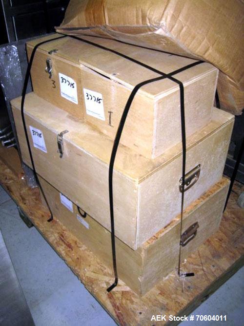 Used MG2 Futura rotary capsule filler, rated up to 48,000 capsules/hour, change parts for 0,1 and 3 capsules, with dust collection and controls, 480 volt, serial# 5161/5019. PRICE INCLUDES A 15% BUYE...
