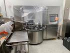 Used Bosch GKF 2500 Capsule Filler with Integrated KKE 2500 Checkweigher (sold only as a system). Last running powders. A buyers premium of 18% will be assessed in addition to the sales price.