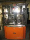 Used Bosch GKF1200 Capsule Filling Machine (encapsulator) rated for up to 72,000 capsules per hour 1200 capsules per minute. Capsule size range: 00 - 5 with required change parts.  Currently set up o...