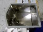 Used Capsugel Xcelodose Capsule Filler, Model XD600. With cabinet and 00, 0, 1, 2, 3, 4 change parts, serial# 600-1-040.
