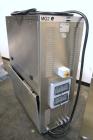 Used MG2 Futura automatic capsule filler capable of speeds up to 48,000 capsules per hour. Can run capsule sizes from 000 to 5, including tamper evident with proper changeparts. Currently haas change...