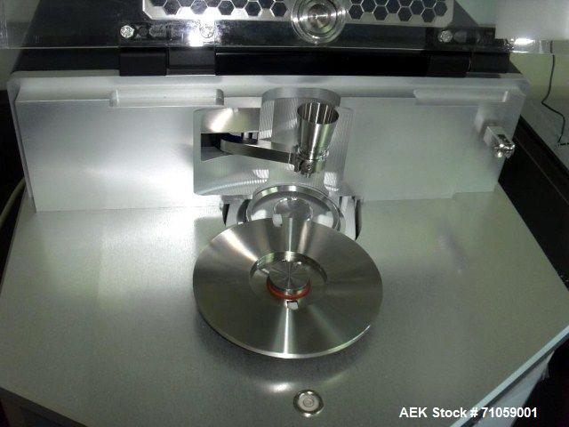 Used Capsugel Xcelodose Model 120S Benchtop Capsule Filler. Capable of speeds up to 120 capsules per hour. Dose form: Capsule, cartridge, cassette, blister, vial, tube or other compact dose container...