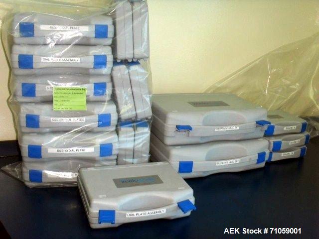 Used Capsugel Xcelodose Model 120S Benchtop Capsule Filler. Capable of speeds up to 120 capsules per hour. Dose form: Capsule, cartridge, cassette, blister, vial, tube or other compact dose container...