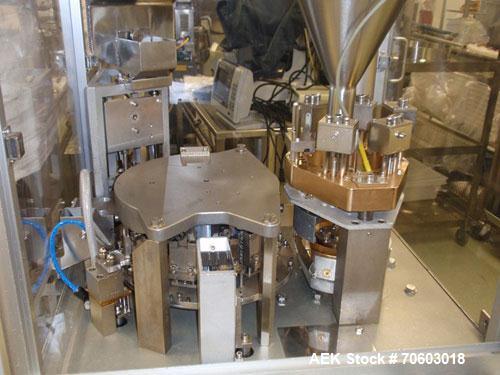 Used Bosch Encapsulator, Model GKF400. Rated up to 400 capsules per minute, serial# 640306, new 1983.