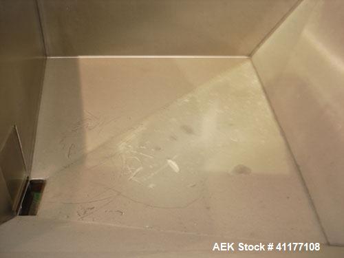 Used Capsugel Semi Automatic Capsule Filler, Model 8S. 12,000 to 15,000 capsules per hour for sizes 00 through 4 dependent upon volume per ring, operator experience and filling conditions (see Room C...