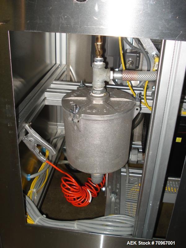Used One (1) used Capsulgel capsule filler, model Ultra 8 II, stainless steel construction, feed hopper with chute, powder fill station with agitated hopper, on stand, serial# U-2163, new 2002. NOTE ...