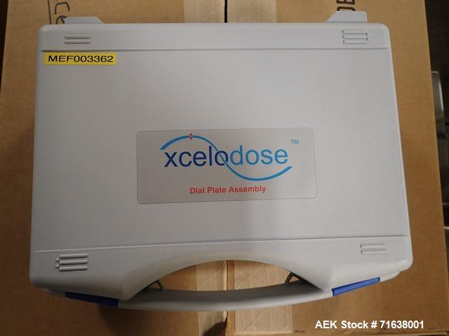 Used Capsugel Xcelodose 120 Capsule Filler with Controller, Scale and Associate