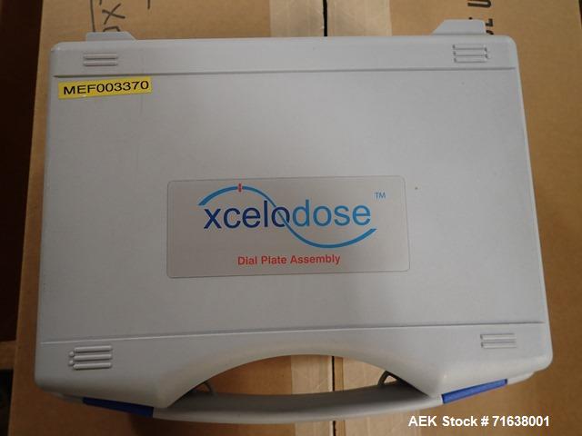 Used Capsugel Xcelodose 120 Capsule Filler with Controller, Scale and Associate