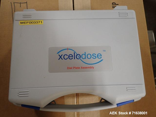 Used Capsugel Xcelodose 120 Capsule Filler with Controller, Scale and Associate
