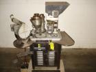 Used Capsugel Semi Automatic Capsule Filler, Model 8S. 12,000 to 15,000 capsules per hour for sizes 00 through 4 dependent upon volume per ring, operator experience and filling conditions (see Room C...