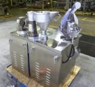 Used Capsugel Semi Automatic Capsule Filler, Model KDF-2. 20,000 capsules per hour for sizes 00 through 5 with beadlets, granular, or powdered product. Capacities dependent upon volume per ring, oper...