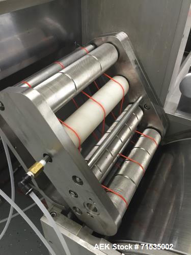 Used Chang Sung Soft Gel Encapsulation Machine, Model 300. up to 6.5RPM. Stainless Steel upgrades, new plungers, bearings. Requires cold water for cooling drums. 230v/60hz, can be used to run: fish o...