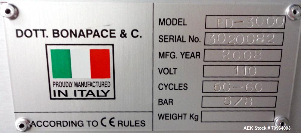 Used Dott. Bonapace Model BD3000 Hard Gelatin Capsule Sealing Machine