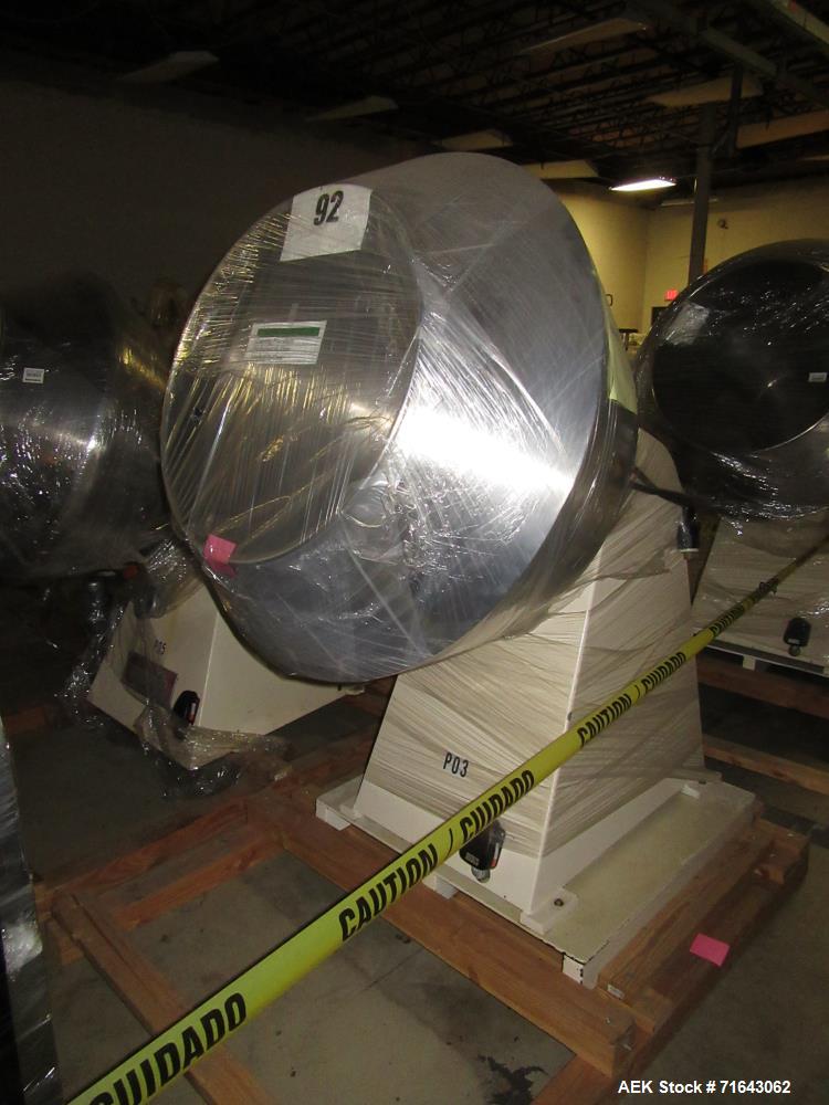 Used Pharmagel Engineering Model MK3LS Complete "Softgel" Line. Line had forming machine, 6 cooling drums with air handler and 4 polishing pans.