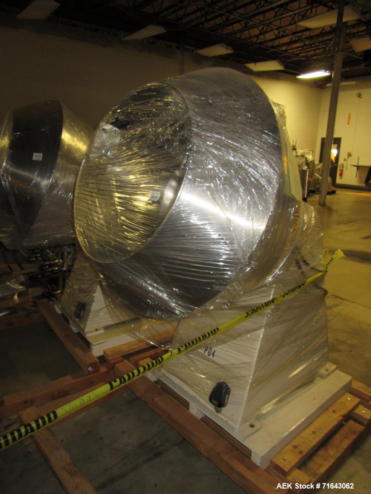 Used Pharmagel Engineering Model MK3LS Complete "Softgel" Line. Line had forming machine, 6 cooling drums with air handler and 4 polishing pans.