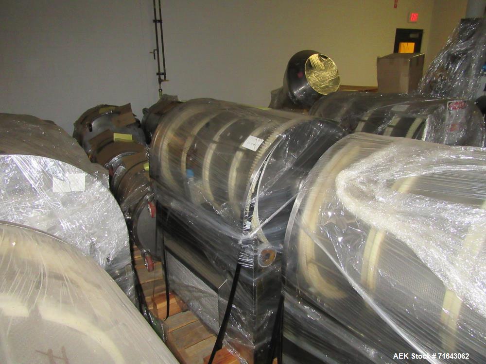 Used Pharmagel Engineering Model MK3LS Complete "Softgel" Line. Line had forming machine, 6 cooling drums with air handler and 4 polishing pans.