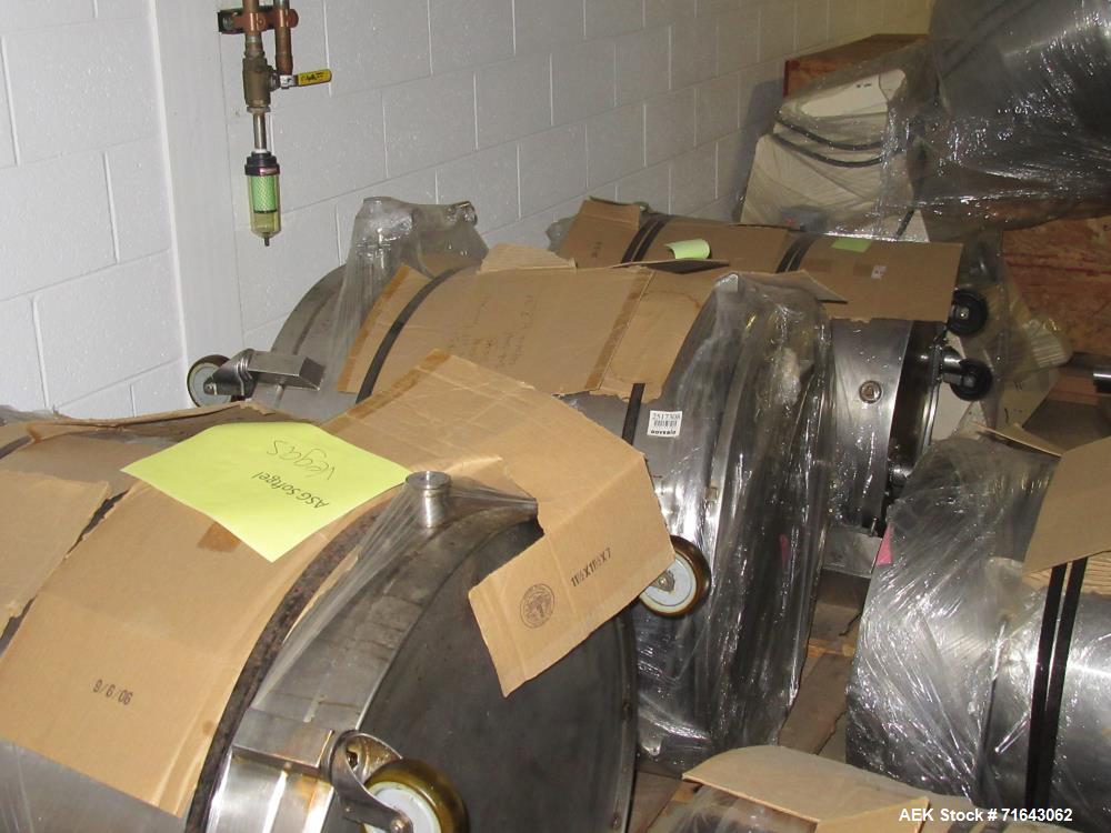 Used Pharmagel Engineering Model MK3LS Complete "Softgel" Line. Line had forming machine, 6 cooling drums with air handler and 4 polishing pans.