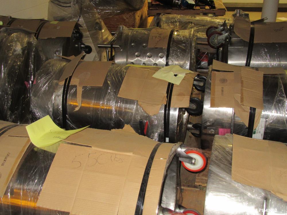 Used Pharmagel Engineering Model MK3LS Complete "Softgel" Line. Line had forming machine, 6 cooling drums with air handler and 4 polishing pans.