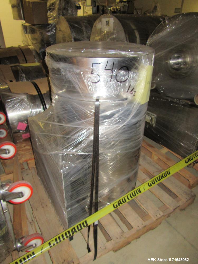 Used Pharmagel Engineering Model MK3LS Complete "Softgel" Line. Line had forming machine, 6 cooling drums with air handler and 4 polishing pans.