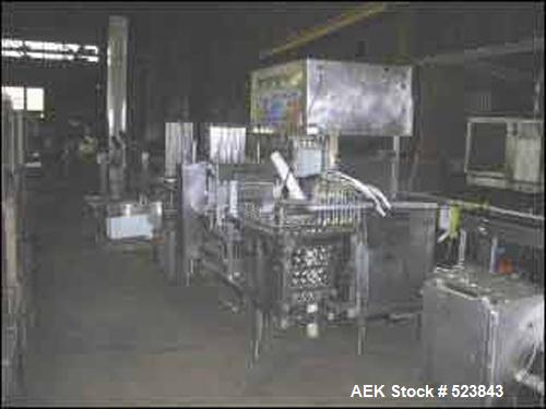 USED: Autoprod Fast-Pack portion packager, model FP2X5PP, stainless steel construction. Fills 1-32 oz packages, +/- 1/2% filling accuracy, rated up to 21,000 CPH with Filamatic filler, model DAB-16-4...