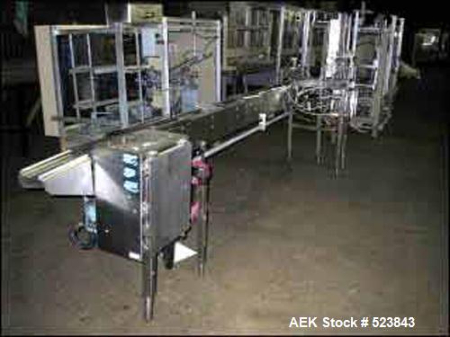 USED: Autoprod Fast-Pack portion packager, model FP2X5PP, stainless steel construction. Fills 1-32 oz packages, +/- 1/2% filling accuracy, rated up to 21,000 CPH with Filamatic filler, model DAB-16-4...