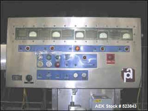 USED: Autoprod Fast-Pack portion packager, model FP2X5PP, stainless steel construction. Fills 1-32 oz packages, +/- 1/2% filling accuracy, rated up to 21,000 CPH with Filamatic filler, model DAB-16-4...