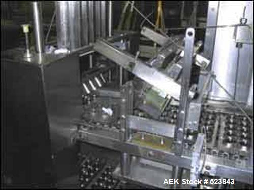 USED: Autoprod Fast-Pack portion packager, model FP2X5PP, stainless steel construction. Fills 1-32 oz packages, +/- 1/2% filling accuracy, rated up to 21,000 CPH with Filamatic filler, model DAB-16-4...