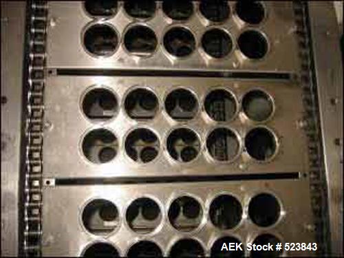 USED: Autoprod Fast-Pack portion packager, model FP2X5PP, stainless steel construction. Fills 1-32 oz packages, +/- 1/2% filling accuracy, rated up to 21,000 CPH with Filamatic filler, model DAB-16-4...