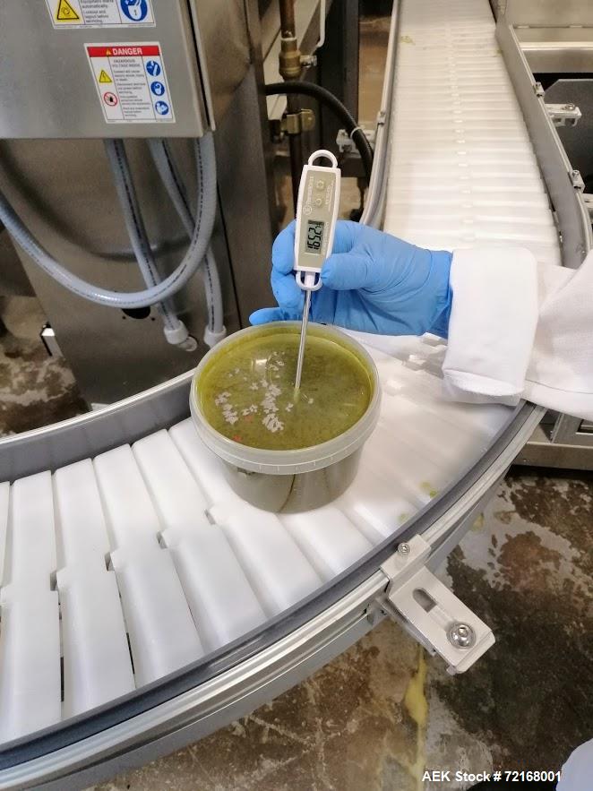 Used Eastsign Four Lane Filling and Capping Machine; Model DCC-4-6000-SOUP