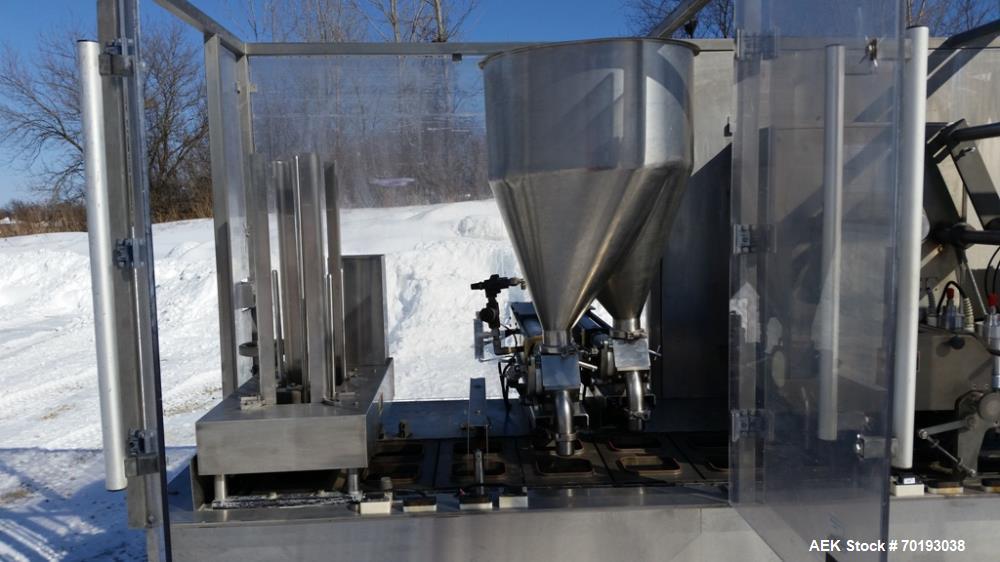 Dual-Lane Cup Filling System – Holmatic PR-2S, High-Speed Food Packaging