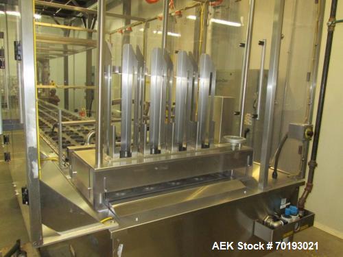 Used Holmatic model PR-4S Inline Cup Filler and Sealer. Last ran bowl of mac and cheese. The bowl measure 6 1/4” long x 5 1/2” wide x 2 3/8” high. This machine is servo with a Spee-Dee volumetric cup...