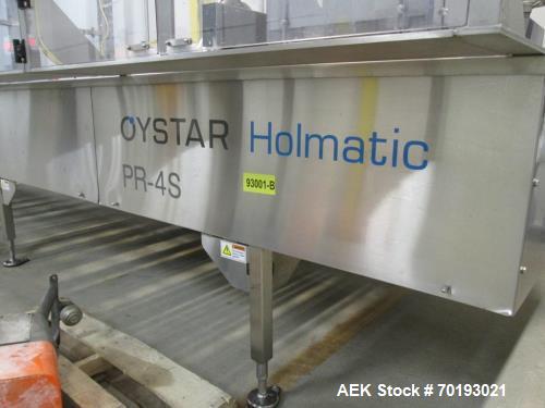 Used Holmatic model PR-4S Inline Cup Filler and Sealer. Last ran bowl of mac and cheese. The bowl measure 6 1/4” long x 5 1/2” wide x 2 3/8” high. This machine is servo with a Spee-Dee volumetric cup...