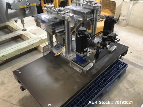 Used Holmatic model PR-4S Inline Cup Filler and Sealer. Last ran bowl of mac and cheese. The bowl measure 6 1/4” long x 5 1/2” wide x 2 3/8” high. This machine is servo with a Spee-Dee volumetric cup...