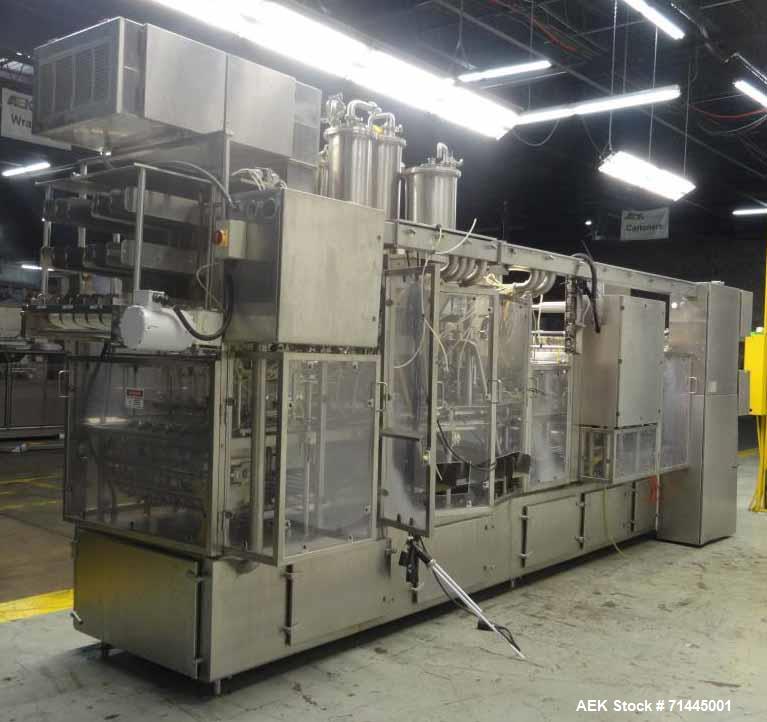 Used Osgood Model 6400 FOB Fruit On Bottom Yogurt Cup Filler