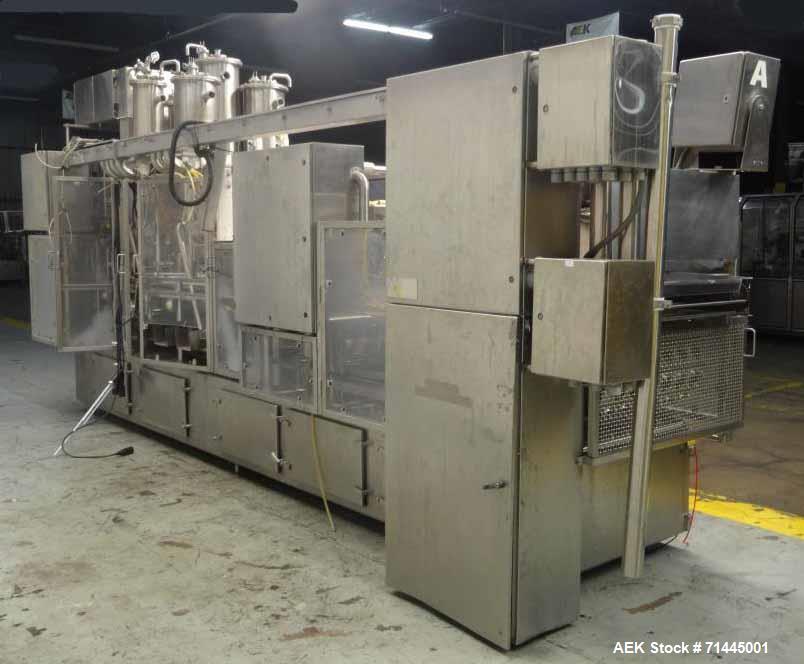 Used Osgood Model 6400 FOB Fruit On Bottom Yogurt Cup Filler