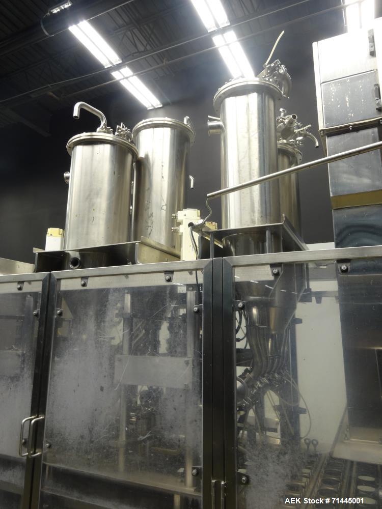 Used Osgood Model 6400 FOB Fruit On Bottom Yogurt Cup Filler