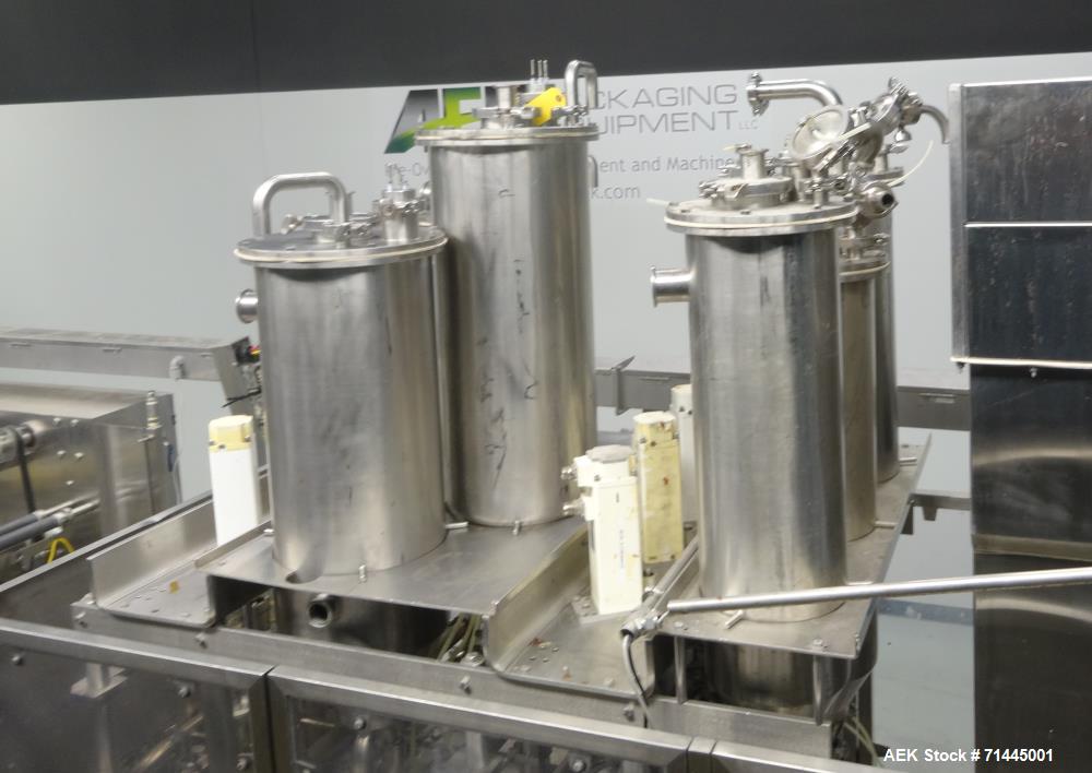 Used Osgood Model 6400 FOB Fruit On Bottom Yogurt Cup Filler