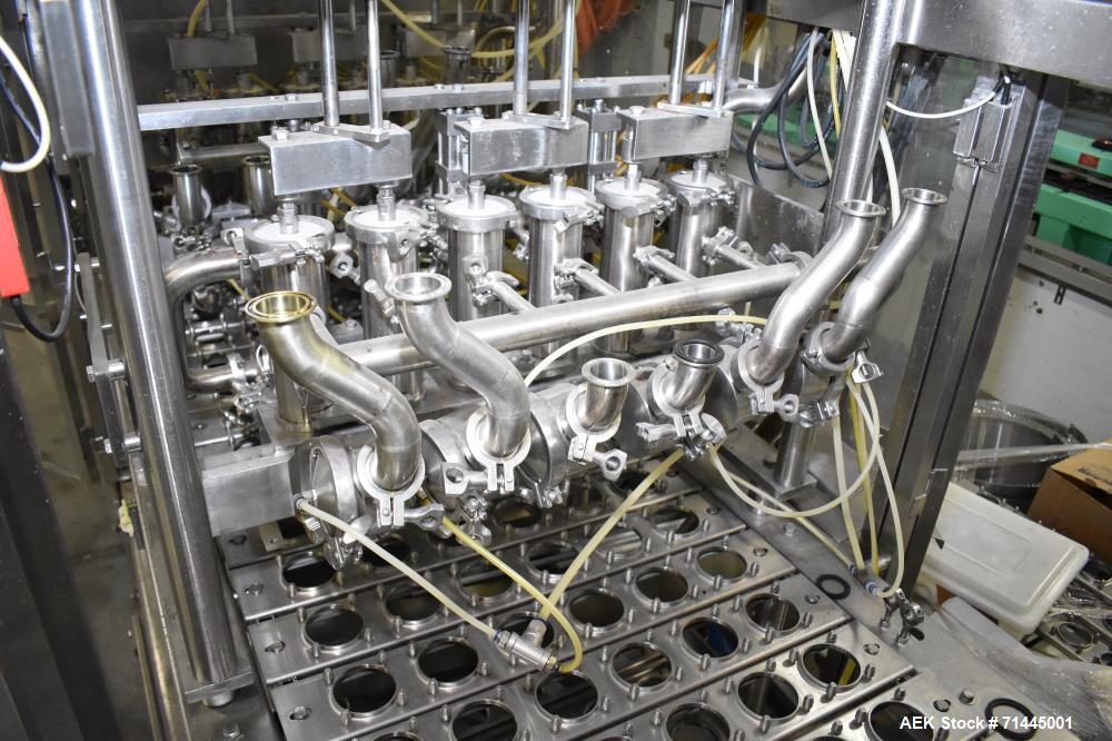 Used Osgood Model 6400 FOB Fruit On Bottom Yogurt Cup Filler