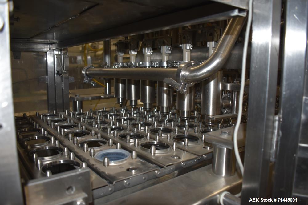 Used Osgood Model 6400 FOB Fruit On Bottom Yogurt Cup Filler