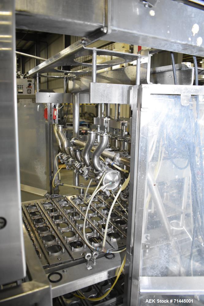Used Osgood Model 6400 FOB Fruit On Bottom Yogurt Cup Filler