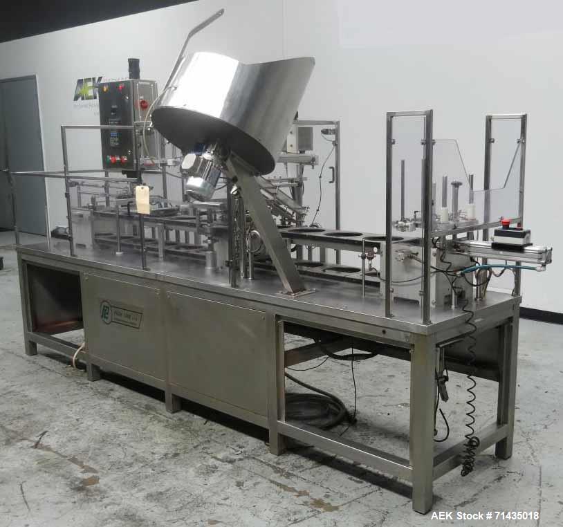 Used Pack Line Model PXG-1 Inline Cup Filler and Lidder