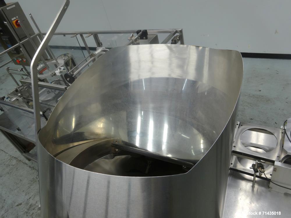 Used Pack Line Model PXG-1 Inline Cup Filler and Lidder